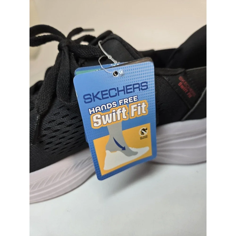 Skechers‎ Hands Free Swift Fit Woman's Sz 8 Lite-Foam Laced Sneakers